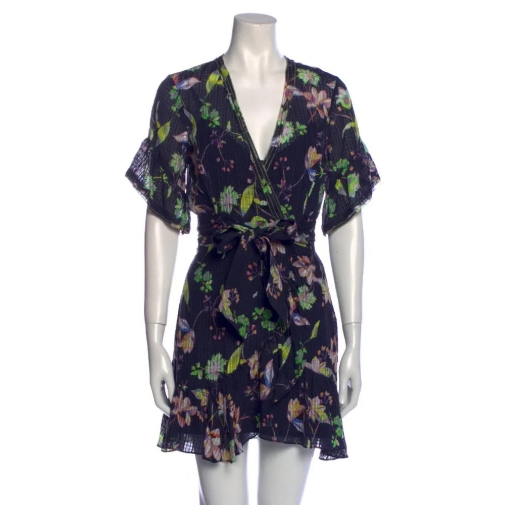 Tanya Taylor Floral Navy Dress - Picture 1 of 5